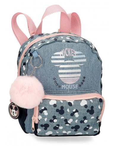 MOCHILA PASEO 23CM. MICKEY DENIM